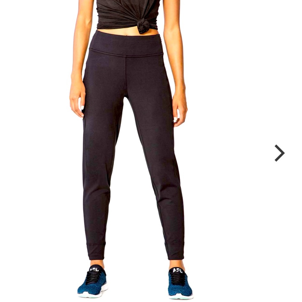 Lululemon Run On Joggers Black Athletic Leggings Women 6